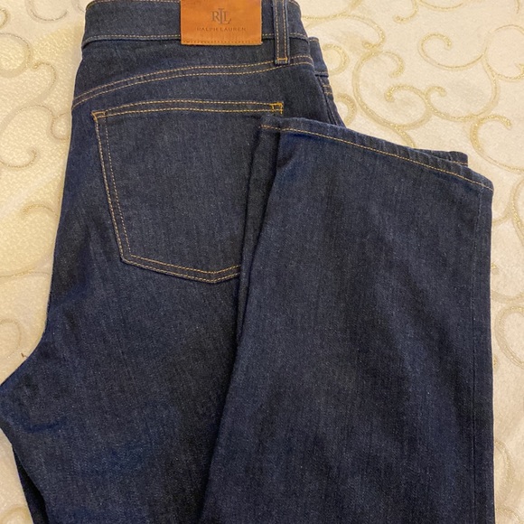 Lauren Ralph Lauren High-Rise Permier Dark Wash Jeans Sz 12 - Picture 3 of 11